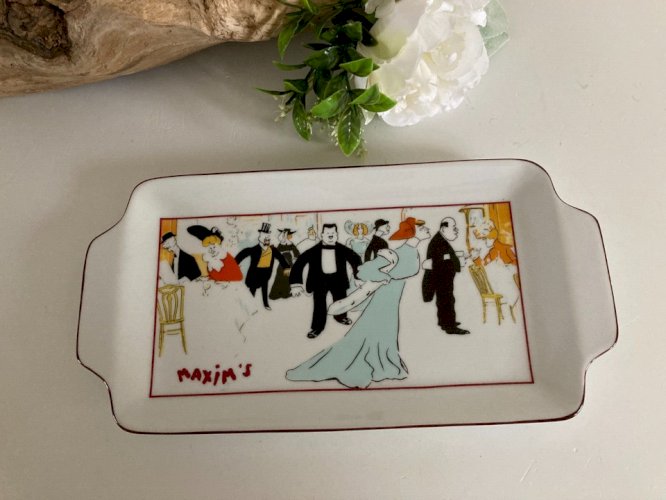 27⚜️ Plat à Cake Maxim's De Paris Longueur 30 Cm X 15 Cm