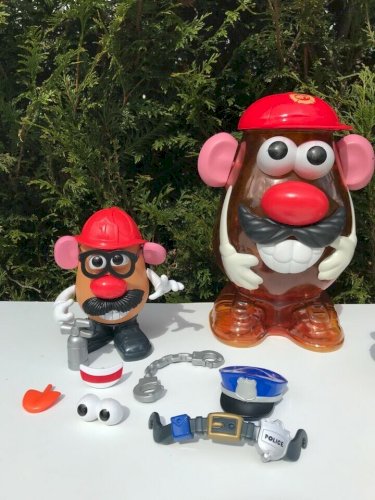 27⚜Jouet De Construction Grande Figurine Monsieur Mr Patate Pompier Hauteur 35Cm