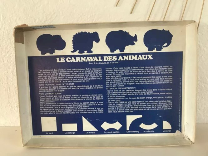 29 ⚜️  Ancien Jeu De Société Le Carnaval Des Animaux MB Vintage Année 1972