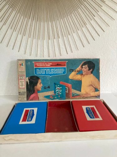 29 ⚜️ Ancien Jeu De Société MB Battleship Année 1967 Vintage
