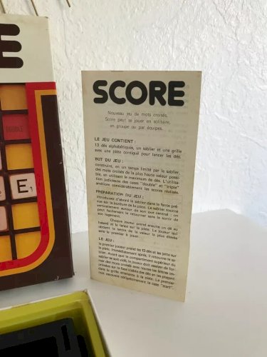 29 ⚜️  Ancien Jeu De Société Score Jeu De Mots Croisés Vintage Complet Dujardin