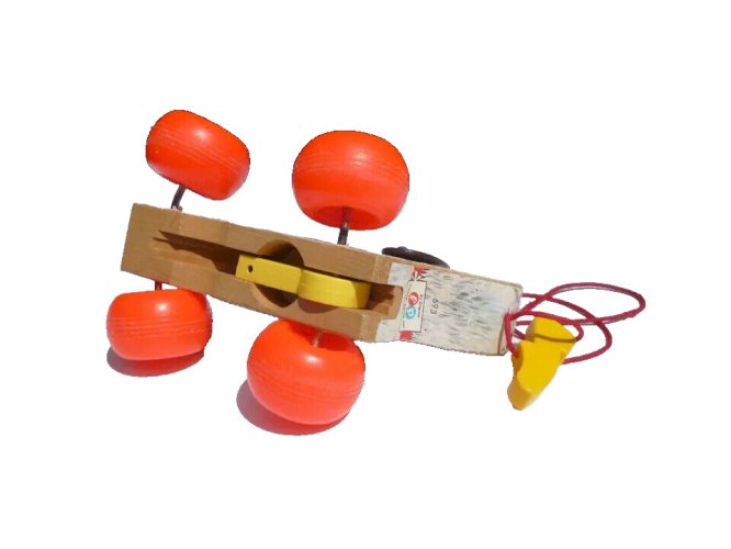 29 ⚜️  Ancien Jouet Le Chien Little Snoopy Fisher Price En Bois Vintage Réf: 693