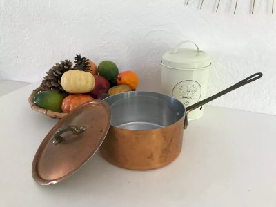 29 ⚜️ Ancienne Casserole En Cuivre Vintage
