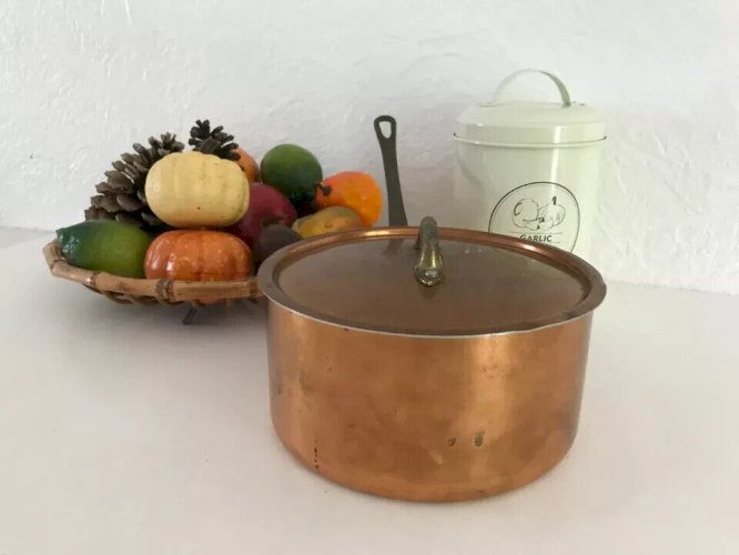 29 ⚜️ Ancienne Casserole En Cuivre Vintage