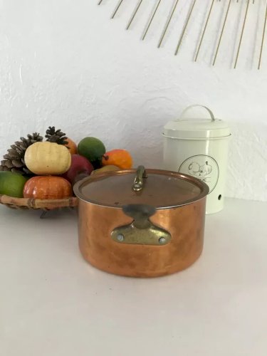 29 ⚜️ Ancienne Casserole En Cuivre Vintage