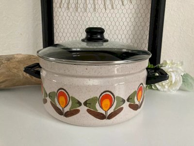 29 ⚜️ Ancienne Cocotte Marmite Faitout Diamètre 26 Cm Vintage