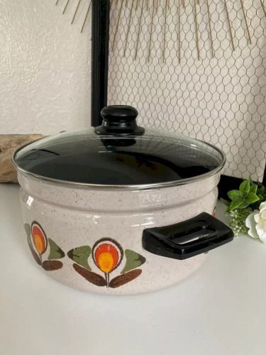 29 ⚜️ Ancienne Cocotte Marmite Faitout Diamètre 26 Cm Vintage