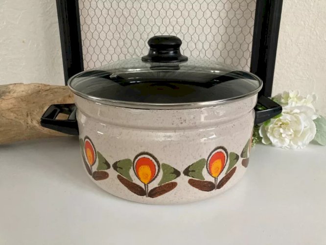 29 ⚜️ Ancienne Cocotte Marmite Faitout Diamètre 26 Cm Vintage