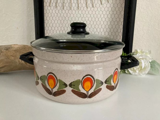 29 ⚜️ Ancienne Cocotte Marmite Faitout Diamètre 26 Cm Vintage