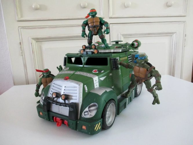 29 ⚜️ Jouet Camion Tortue Ninja Vendu Avec 3 Figurines