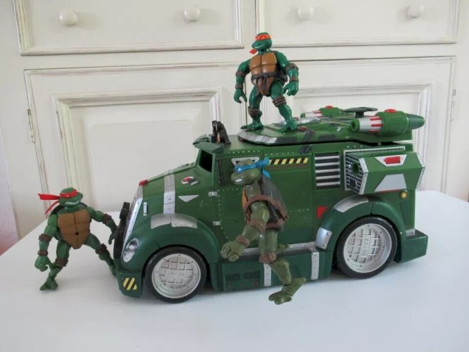 29 ⚜️ Jouet Camion Tortue Ninja Vendu Avec 3 Figurines