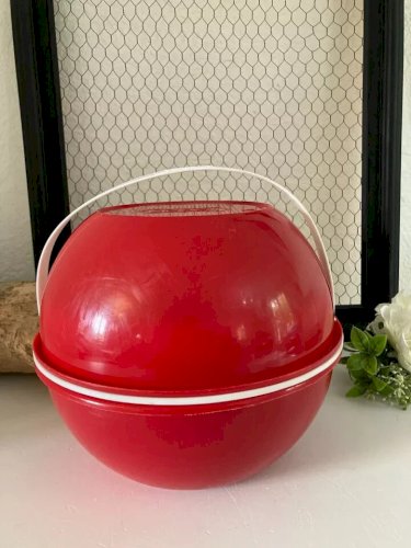 29 ⚜️ Set De Picnic Vaisselle en Plastique Rouge Camping Rodex Vintage
