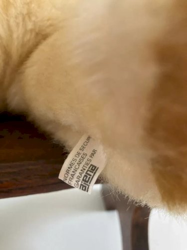 2⚜️Ancien Nounours Ours Peluche Doudou Ajena Vintage Made In France Hauteur 30Cm