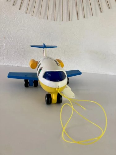 3 ⚜️  Ancien Jouet L'avion Fisher Price Réf 2360 Vintage Année 1980