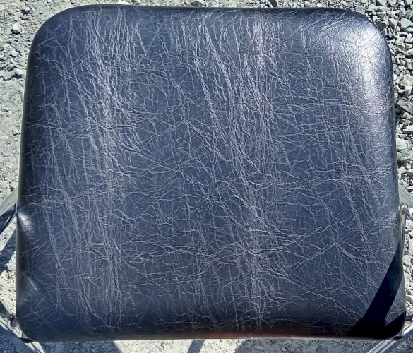 3 Anciennes Chaise Pliante Vintage Design 20 Ème Souvignet Métal  Chromé Skaï