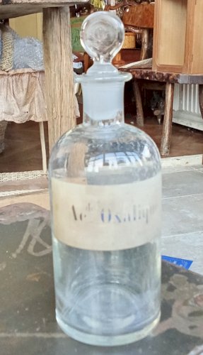 3 Anciens flacons pharmacie apothicaire verre soufflé pharmacy apothecary bottle