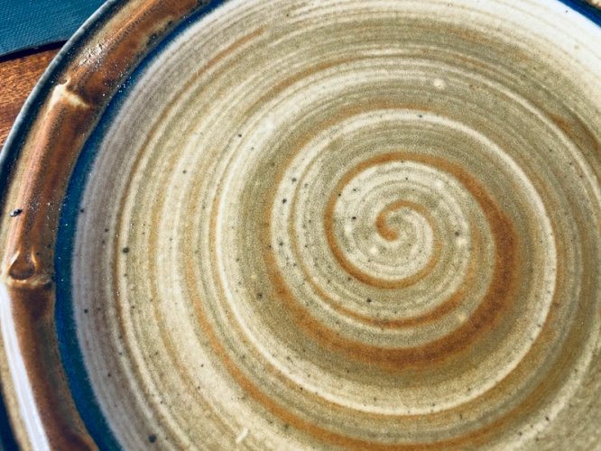 3 assiettes vintage Gien « Bambou »