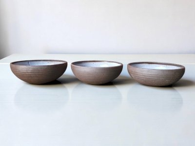 3 bols en grès de Ratilly / J&N Pierlot / Puisaye