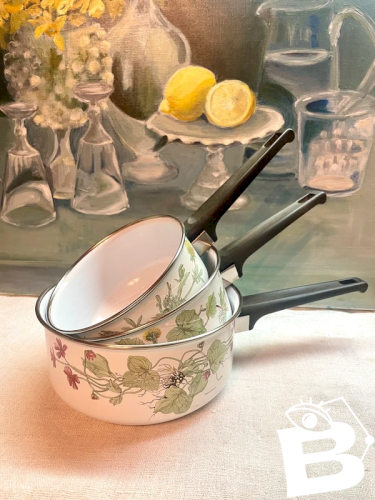3 casseroles vintage « Botanica »