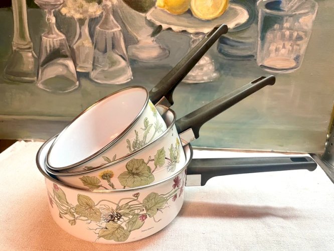 3 casseroles vintage « Botanica »