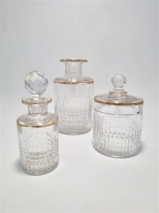 3 flacons en cristal Baccarat