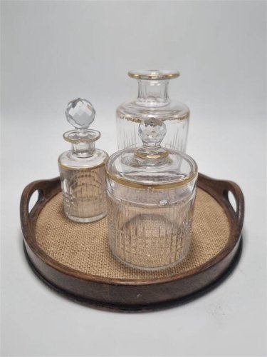 3 flacons en cristal Baccarat