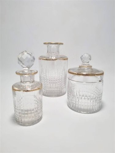 3 flacons en cristal Baccarat