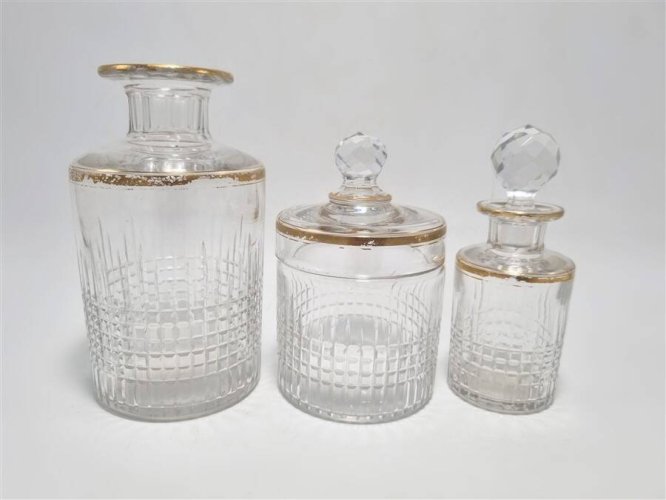 3 flacons en cristal Baccarat