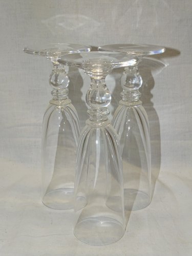 -3 FLUTES en CRISTAL SAINT LOUIS MODELE MANET COLLECTION DECO TABLE de FETES   D