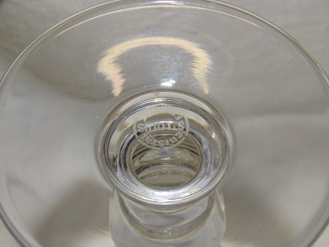-3 FLUTES en CRISTAL SAINT LOUIS MODELE MANET COLLECTION DECO TABLE de FETES   D