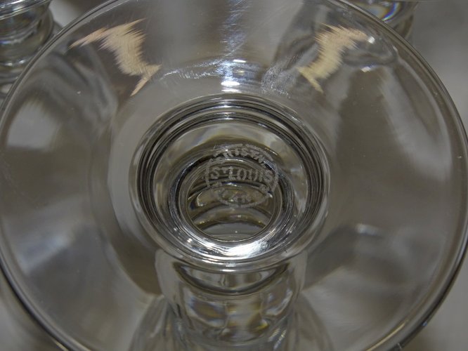 -3 FLUTES en CRISTAL SAINT LOUIS MODELE MANET COLLECTION DECO TABLE de FETES   D