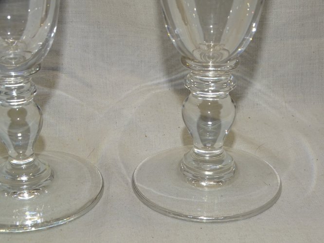 -3 FLUTES en CRISTAL SAINT LOUIS MODELE MANET COLLECTION DECO TABLE de FETES   D
