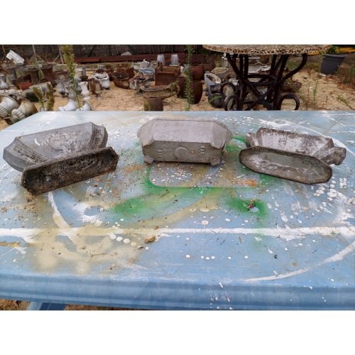 3 Jardinières en Aluminium 1900