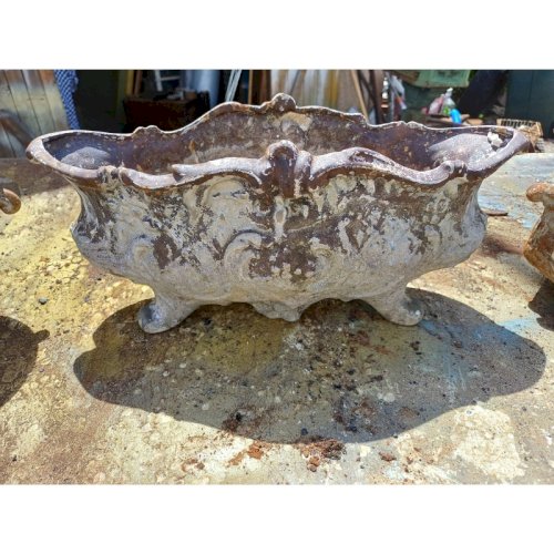 3 Jardinières en Fonte 1900 de Charleville - Mézières Style Rocaille