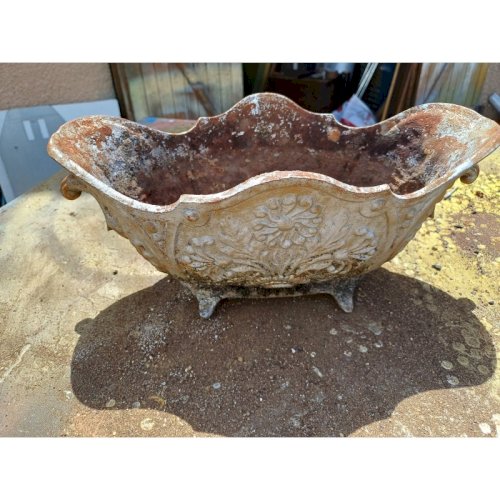 3 Jardinières en Fonte 1900 de Charleville - Mézières Style Rocaille