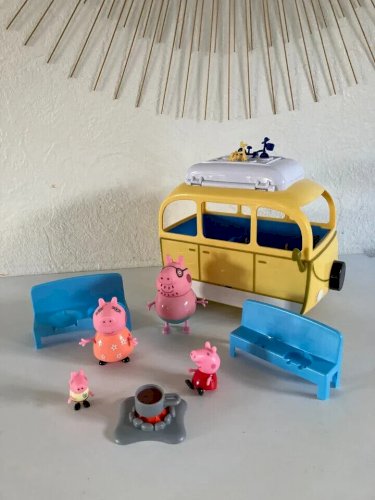 3 ⚜️ Jouet Jeu Véhicule Pour Camping-Car Peppa Pig Figurines Peppa Pig 21 cm ⚜️