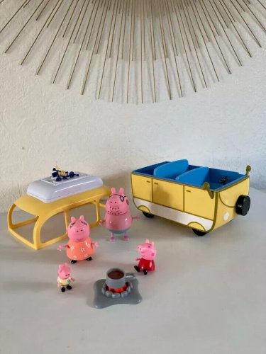 3 ⚜️ Jouet Jeu Véhicule Pour Camping-Car Peppa Pig Figurines Peppa Pig 21 cm ⚜️