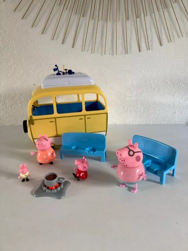 3 ⚜️ Jouet Jeu Véhicule Pour Camping-Car Peppa Pig Figurines Peppa Pig 21 cm ⚜️