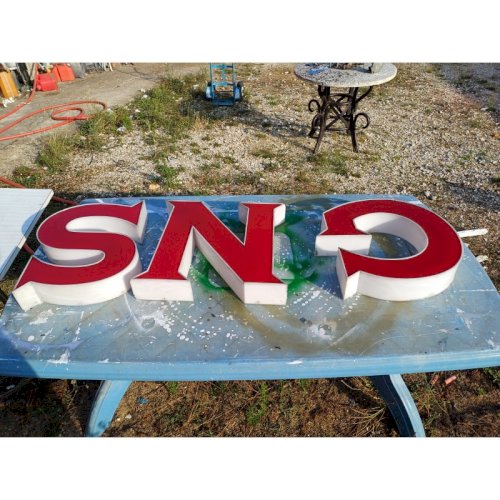 3 Lettres Industrielles Plastic : S.N.G