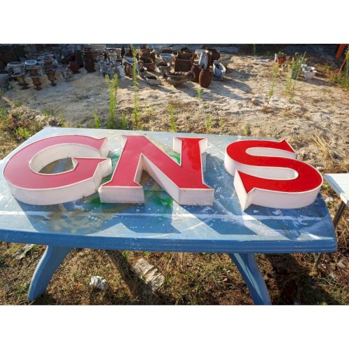 3 Lettres Industrielles Plastic : S.N.G