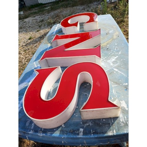 3 Lettres Industrielles Plastic : S.N.G