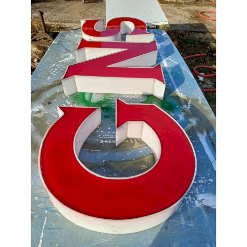 3 Lettres Industrielles Plastic : S.N.G