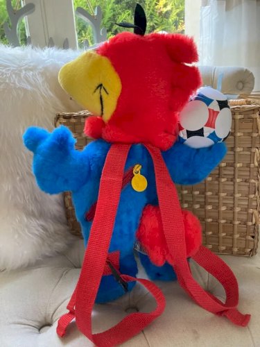 3 ⚜Mascotte Peluche Doudou Sac à Dos Footix Coupe du Monde Football France 1998