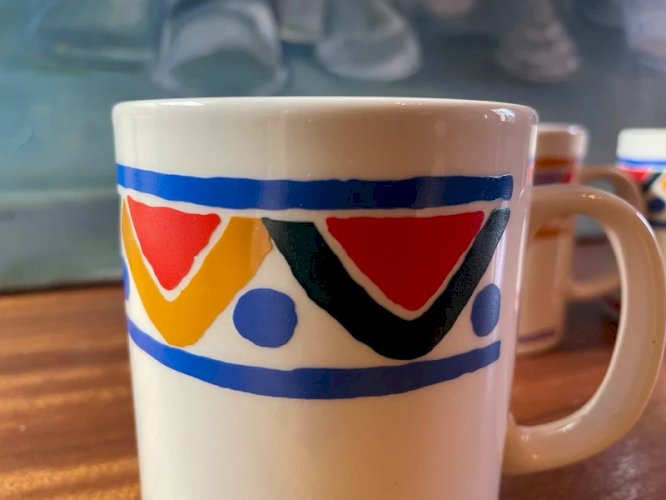 3 mugs Mobil vintage