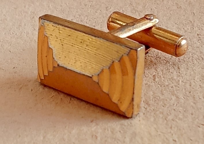 3 Paire Anciens Boutons De Manchette Métal Doré Luckenbooth Bijou Homme