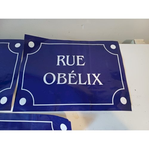 3 Panneaux Autocollants dAxtérix Obélix et Idéfix