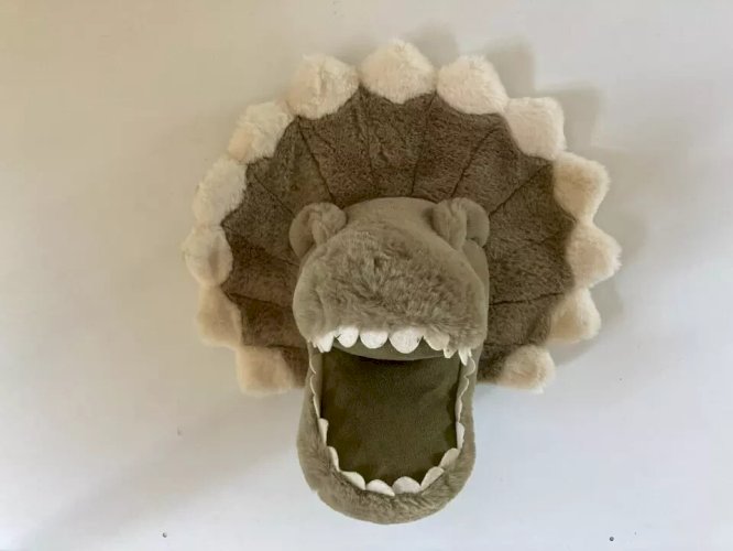 3 ⚜️ Peluche Doudou Déco Enfant Tête Mural de Dinosaure Maison du Monde ⚜️