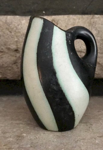 3 Petits Vase Design Céramique Vers 1970 Signés Vintage Cachet D’artiste