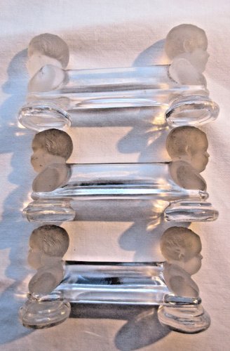3 porte couteaux en cristal de BACCARAT, modèle HOUDON