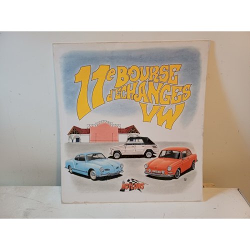 3 Pubs Plastifiées Voiture , Combi Wolsvagen et VW